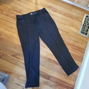 Slim ankle button front size 12 print pants